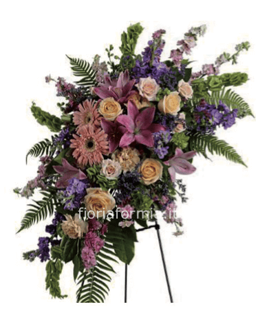 Cuscino funebre fiori misti